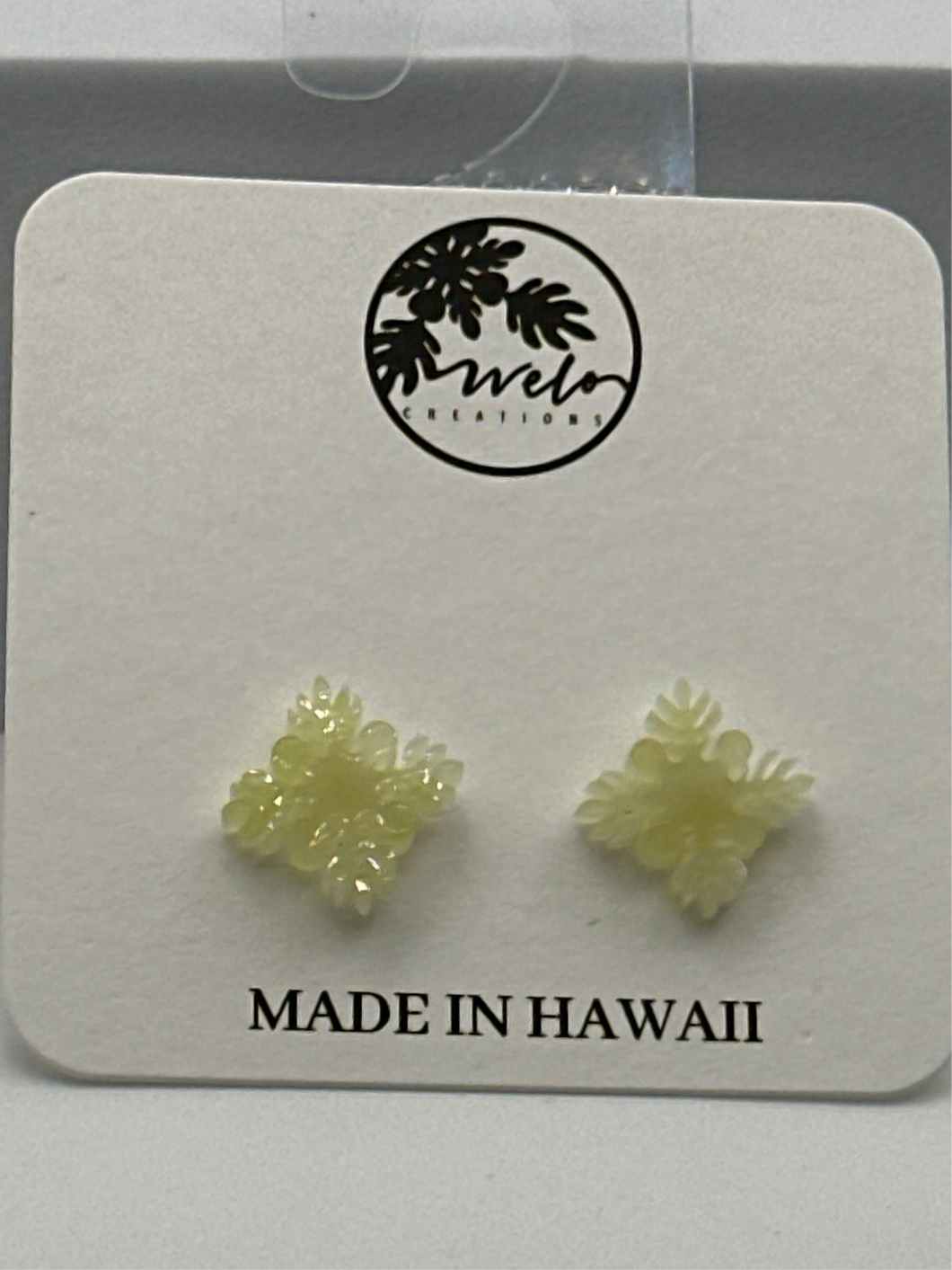Hawaiian Quilt Stud earrings