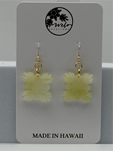 Load image into Gallery viewer, Jade- Mini Hawaiian Quilt earrings
